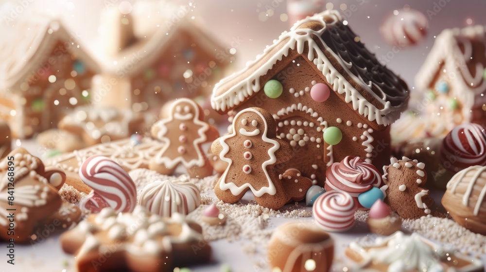 National Gingerbread Day concept with copy space National Gingerbread Day concept with copy space