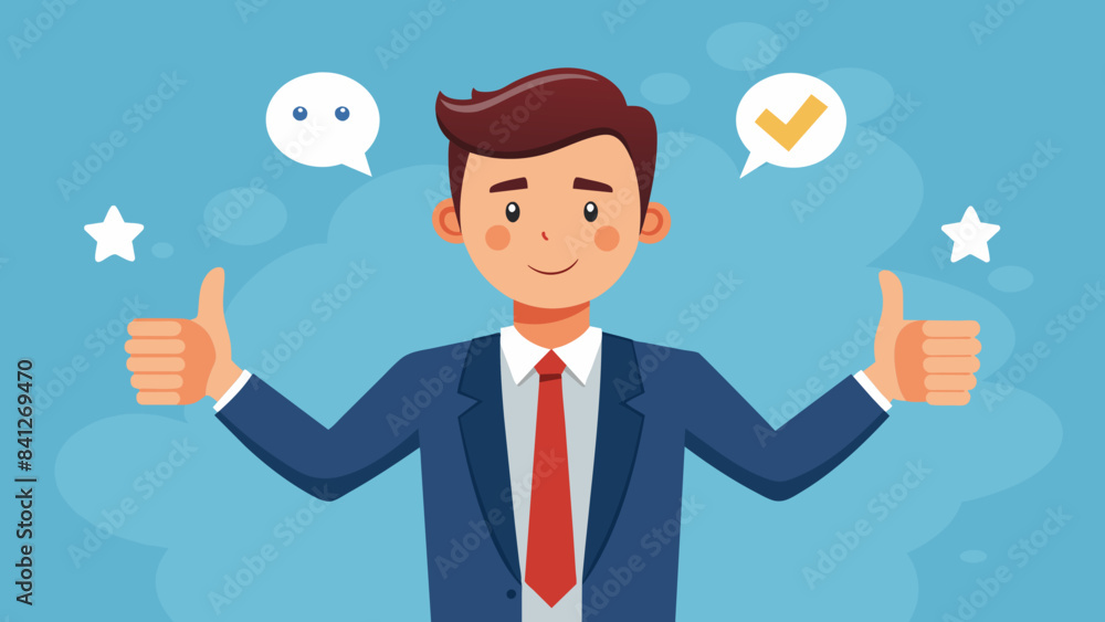 businessman show likes and dislikes vector illustration businessman show likes and dislikes vector illustration