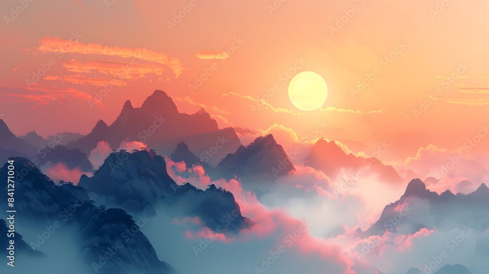 sunrise over the mountains sunrise over the mountains