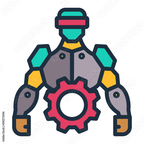 Robotics Exoskeleton Icon