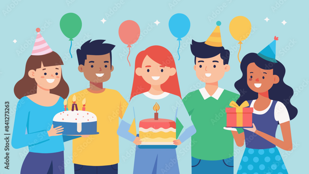 happy birthday celebration vector illustration happy birthday celebration vector illustration