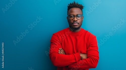 The man in a red sweater © MP Studio
