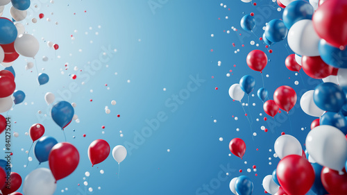 Nationalfarben Frankreich als Luftballons für Sport und Fussball Events