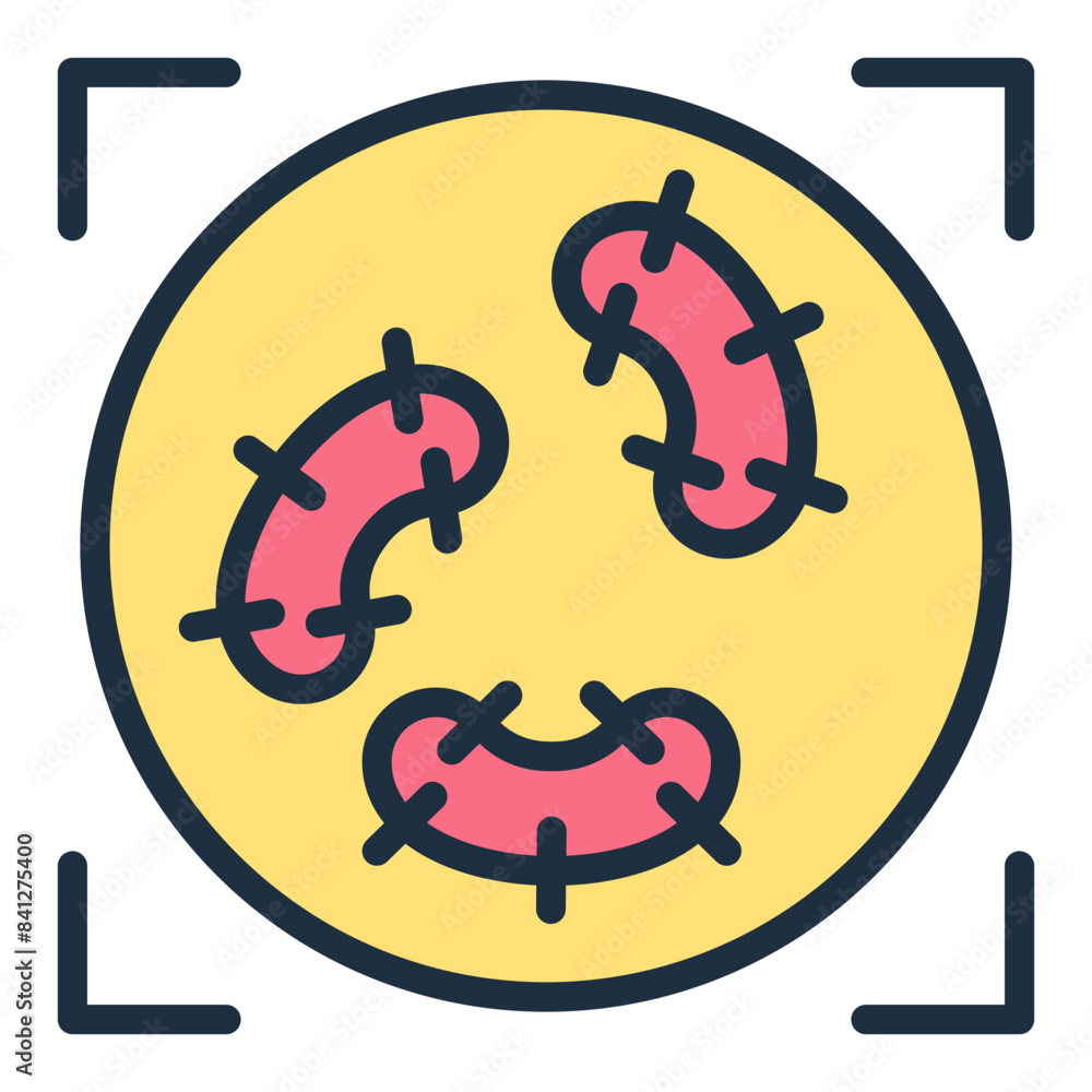 Obraz premium Microscopic Debris Icon