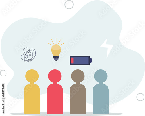 People management, human resources take care of talent, employee and colleagues in company.flat vector illustration.