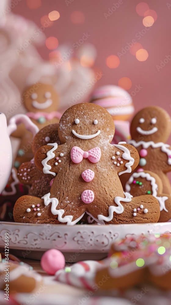 National Gingerbread Day concept with copy space area for text National Gingerbread Day concept with copy space area for text