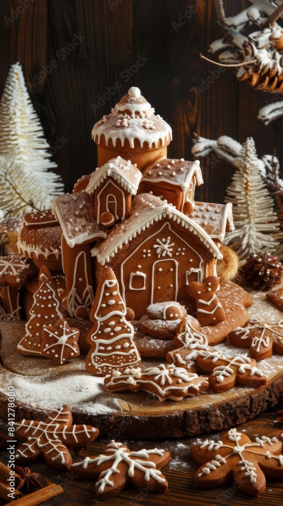 National Gingerbread Day concept with copy space area for text National Gingerbread Day concept with copy space area for text