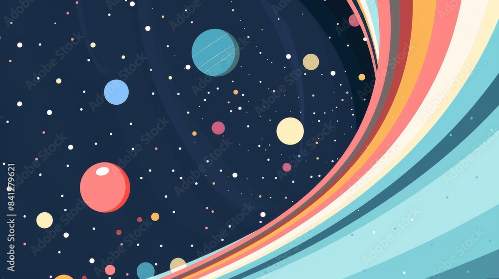 wormholes flat design side view cosmic animation Complementary Color Scheme wormholes flat design side view cosmic animation Complementary Color Scheme