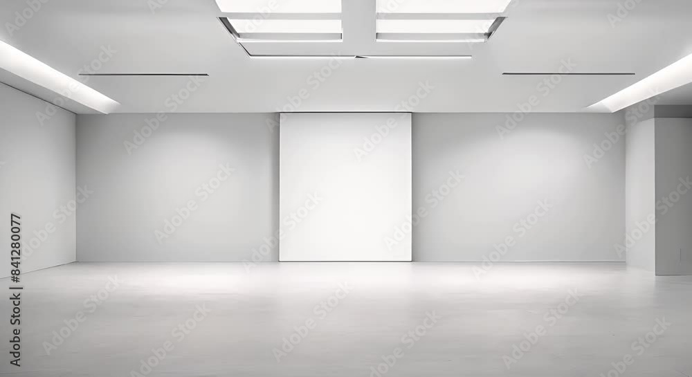 An Empty Room with White Background An Empty Room with White Background