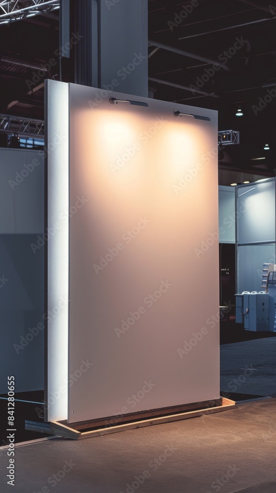Blank white foam board sign ready for customization and display Blank white foam board sign ready for customization and display