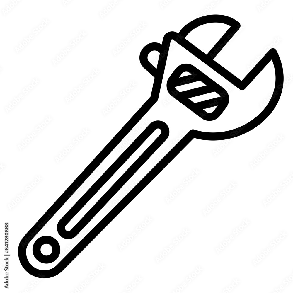 Adjustable Wrench Icon Adjustable Wrench Icon
