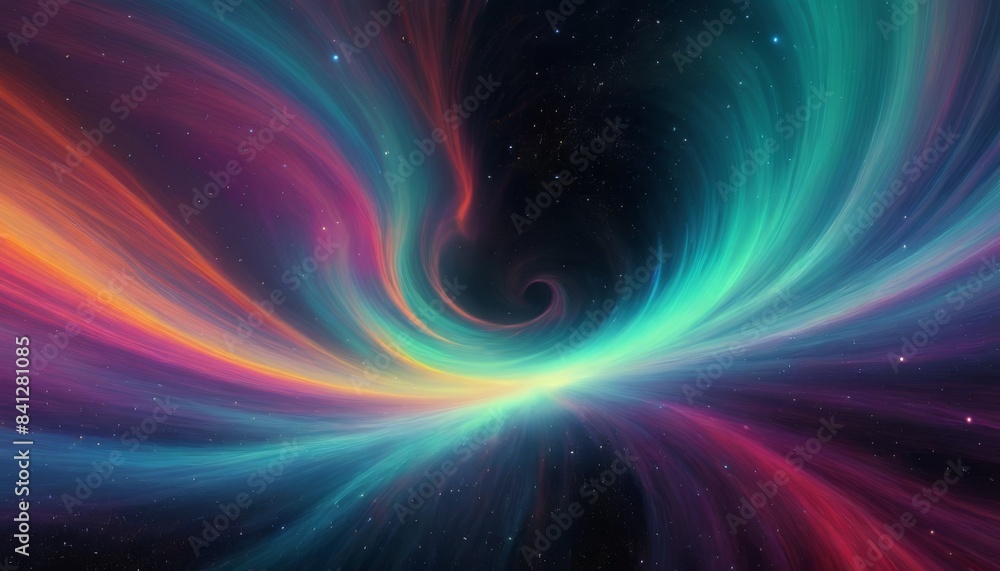 A mesmerizing digital artwork depicting a vibrant spiral galaxy with swirling colors in a deep space setting.. AI Generation A mesmerizing digital artwork depicting a vibrant spiral galaxy with swirling colors in a deep space setting.. AI Generation