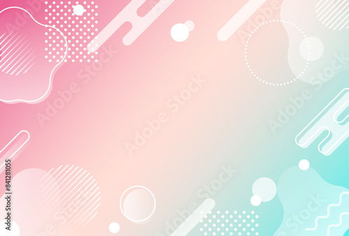 背景素材_メンフィス柄