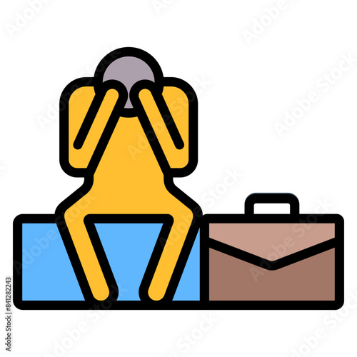 Sad Employee Icon