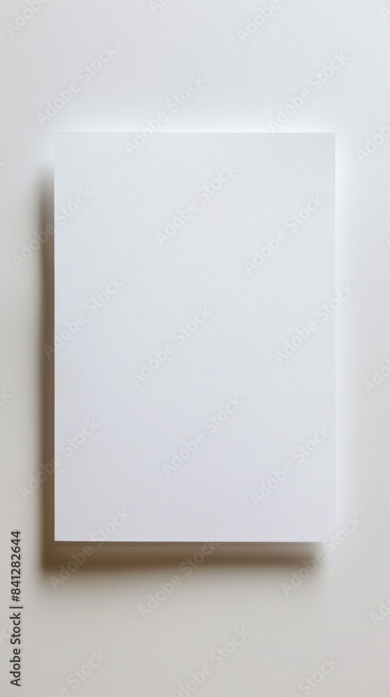 Blank White Paper Sign Rectangular with Tan Border Blank White Paper Sign Rectangular with Tan Border