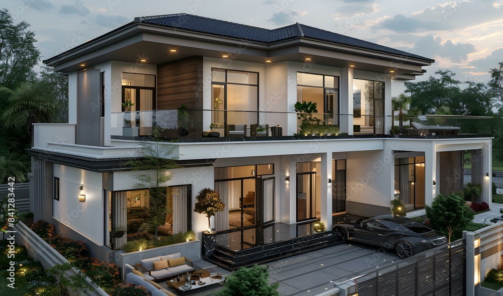 Modern style villa