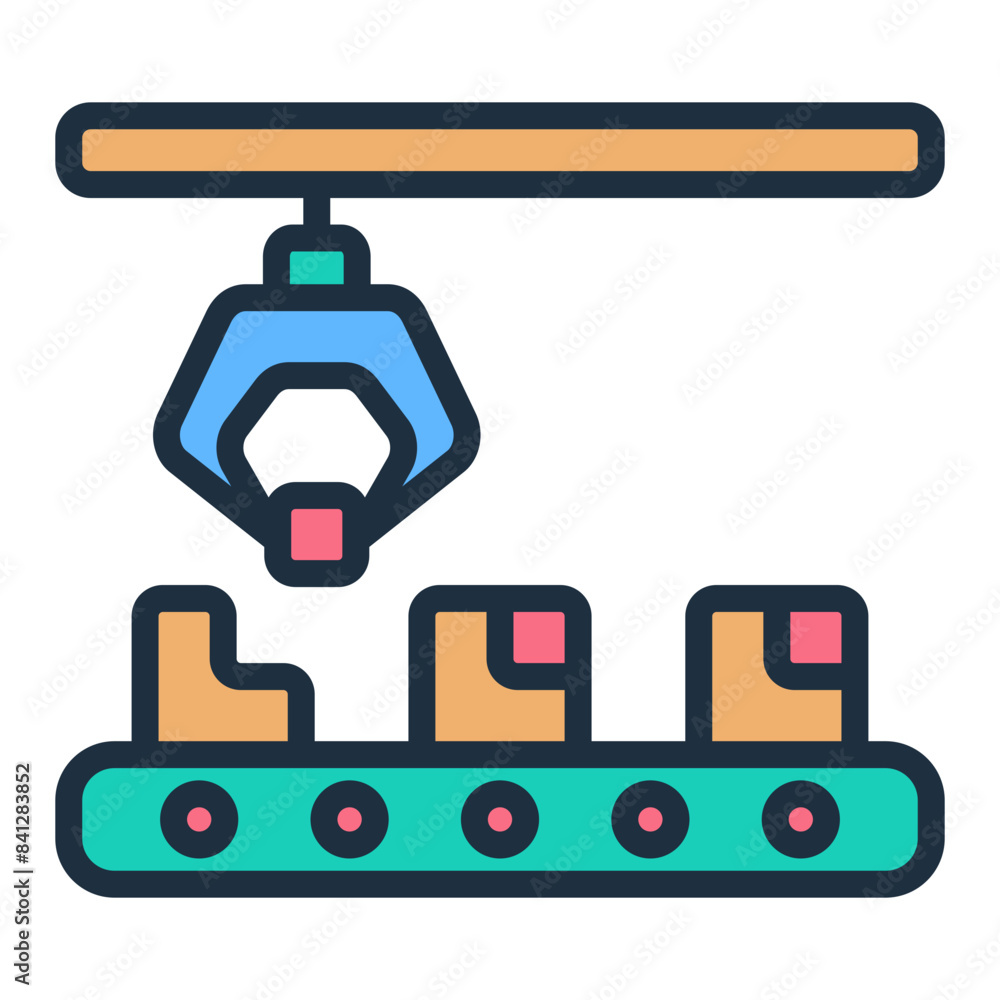 Assembly Line Icon Assembly Line Icon