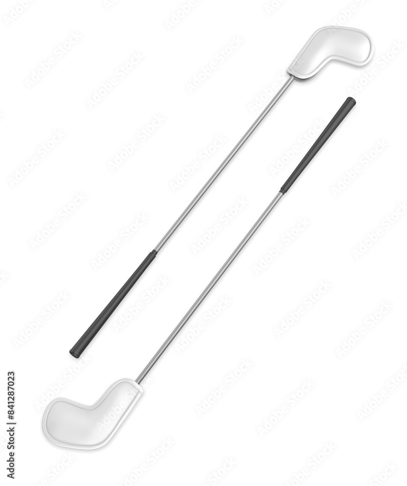 Blank Golf Iron Club Head Cover template 3d illustration. Blank Golf Iron Club Head Cover template 3d illustration.