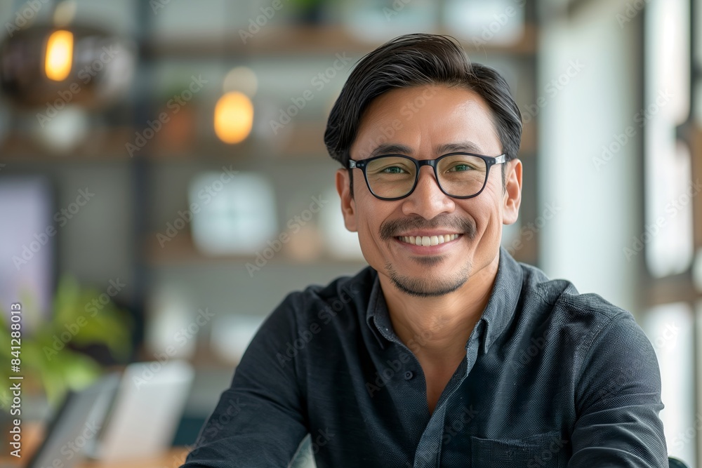 Portrait of male Filipino handsome business leader, modern bright office boardroom, professional atmosphere, leadership, diverse workplace, corporate setting. Portrait of male Filipino handsome business leader, modern bright office boardroom, professional atmosphere, leadership, diverse workplace, corporate setting.