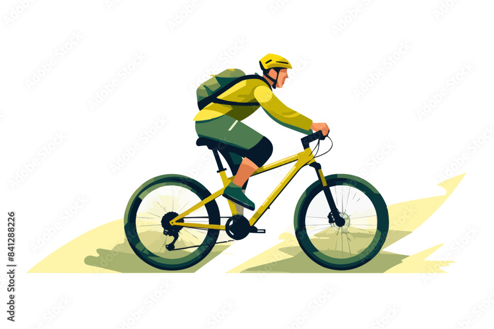 man riding bike set isometric vector flat isolated vector style illustration man riding bike set isometric vector flat isolated vector style illustration