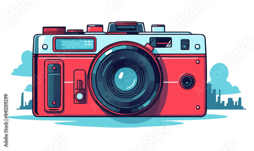 photocamera vector flat minimalistic isolated illustration