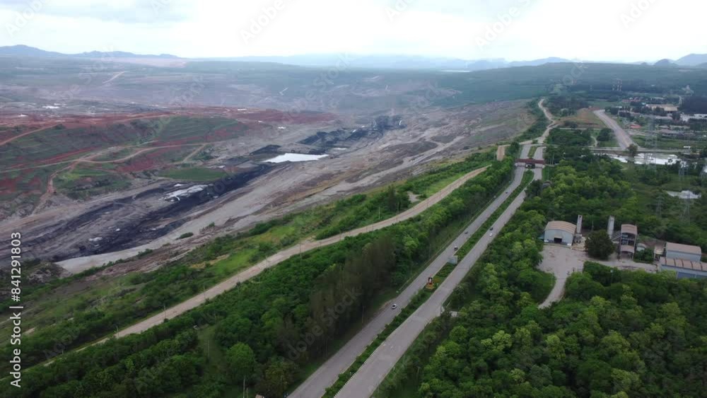 Aerial view of asphalt road and green forest, Ecological system. Healthy environment road travel Aerial view of asphalt road and green forest, Ecological system. Healthy environment road travel