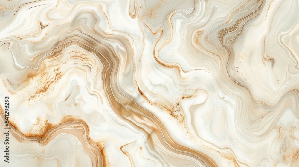 A seamless pattern of Botticino marble with its unique swirls of cream, beige, and brown hues, creating a warm and inviting atmosphere.