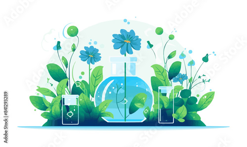 Naturopathy Plant-based Medicine vector flat isolated vector style illustration