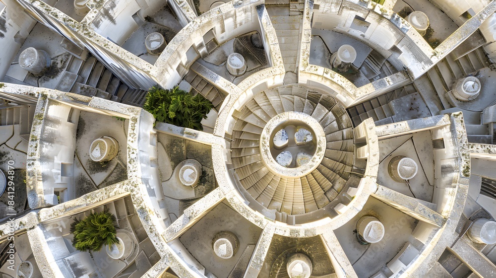 Fototapeta premium 3d rendering maze in top view