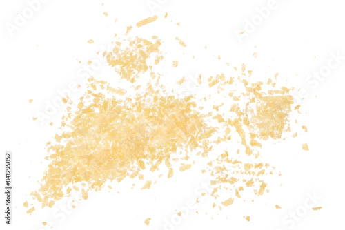 Принти на полотні grated parmesan cheese isolated on white background
