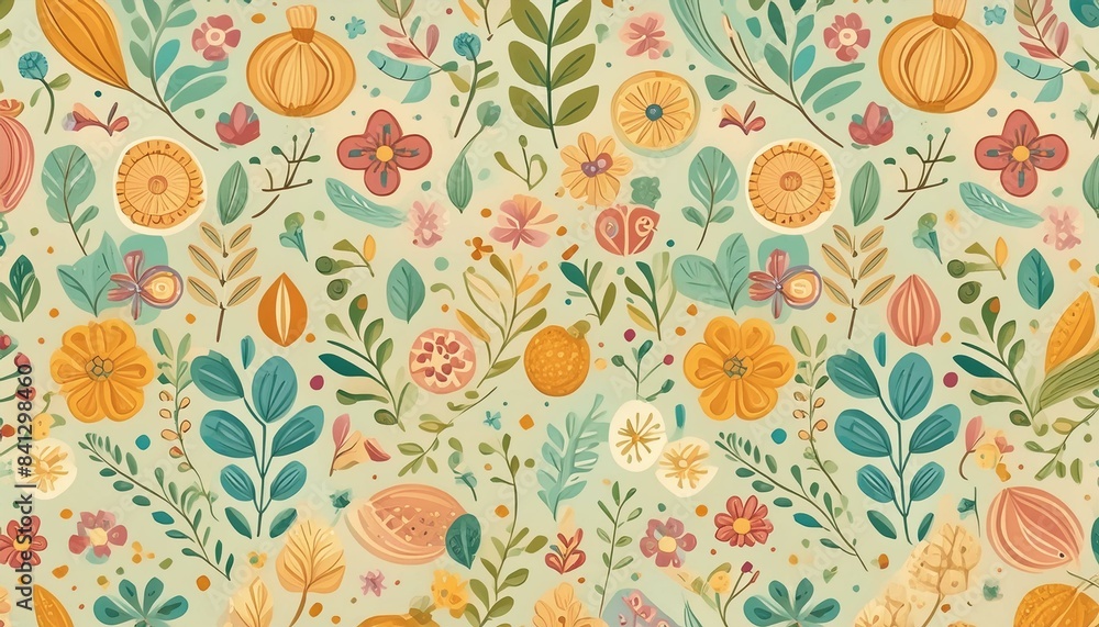 seamless pattern with flowers seamless pattern with flowers