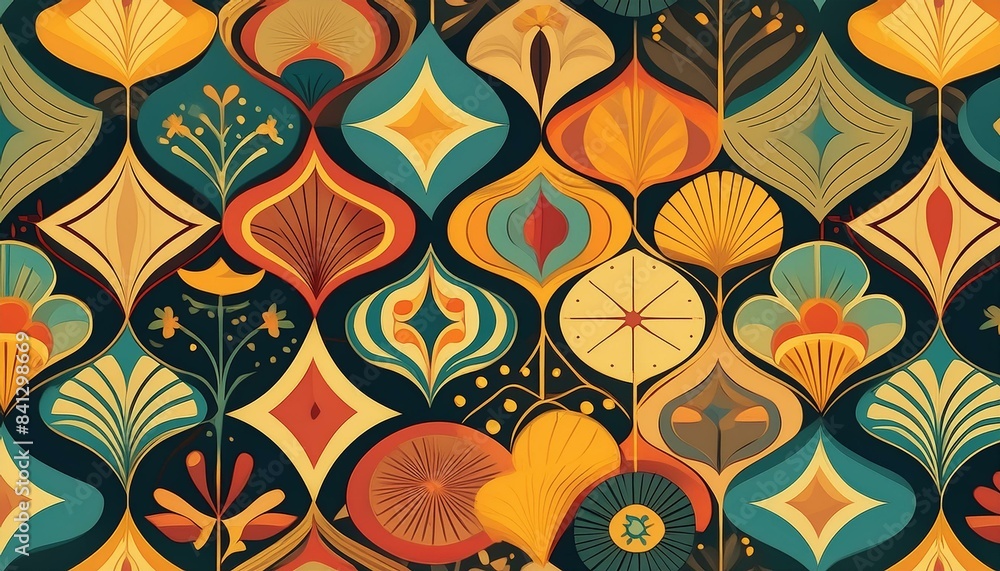 Fototapeta premium seamless floral pattern