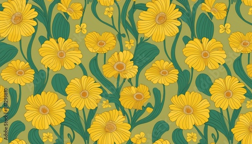 seamless floral background pattern