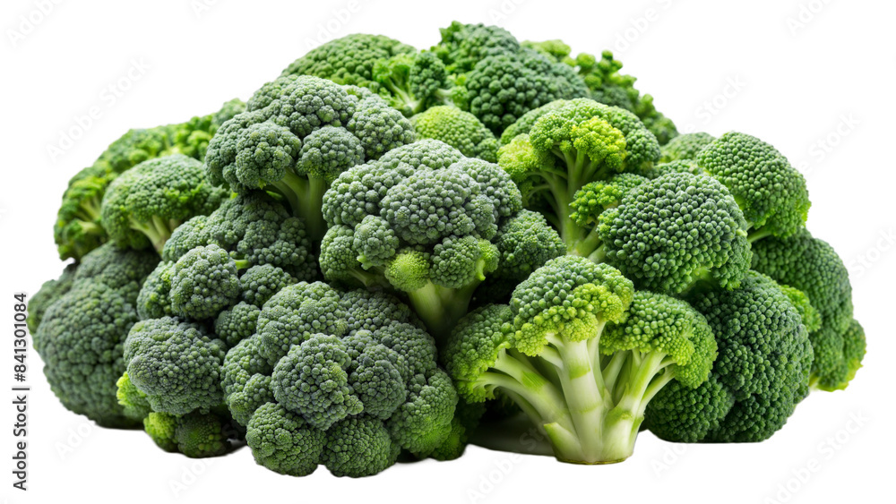 cluster of broccoli isolated on white background cluster of broccoli isolated on white background