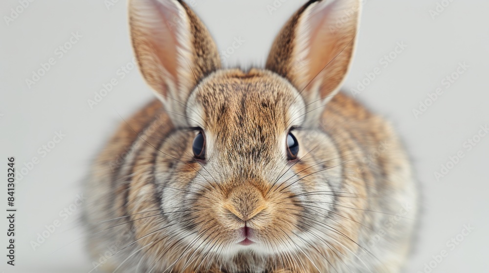 Fototapeta premium A cute little rabbit , White background 