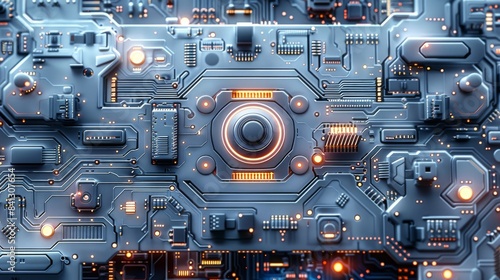 Wallpaper Mural Circuit board in manufacturing process, it is used for manufacturer website background. Generative AI. Torontodigital.ca