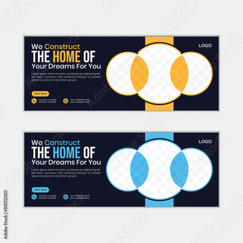 Home sale agency Facebook cover design
