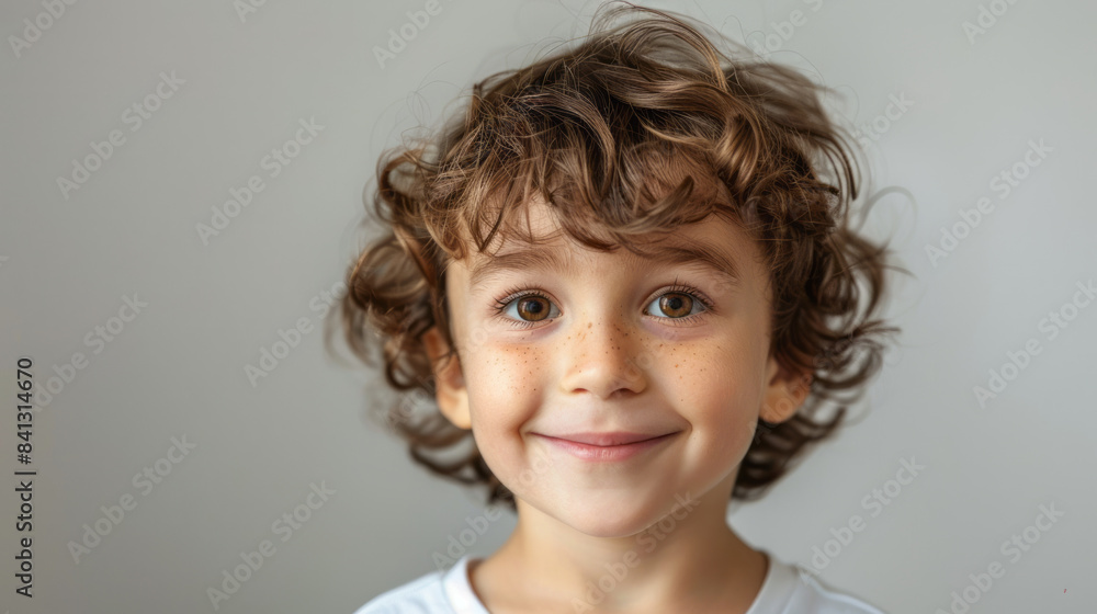 poportrait of a smiling kid on a solid background, Child's happiness poportrait of a smiling kid on a solid background, Child's happiness