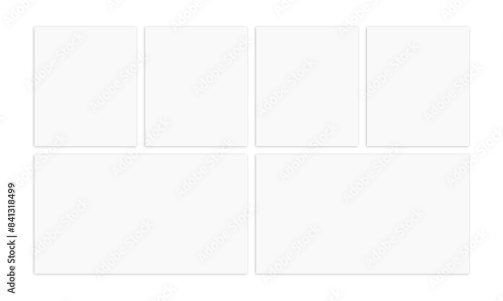 empty collage banner mosaic gallery design photo frame template empty collage banner mosaic gallery design photo frame template