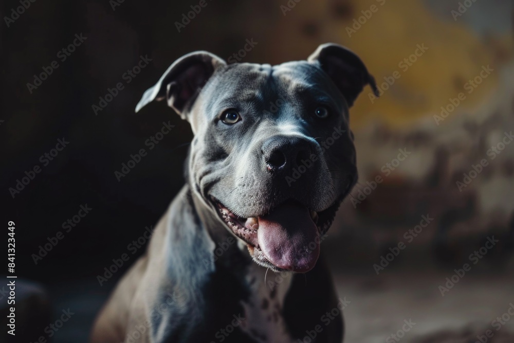 A close-up shot of a dog's open mouth, ideal for use in pet-related contexts or as a standalone illustration A close-up shot of a dog's open mouth, ideal for use in pet-related contexts or as a standalone illustration
