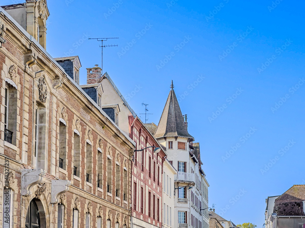 Obraz premium Street view of downtown Vernon, France