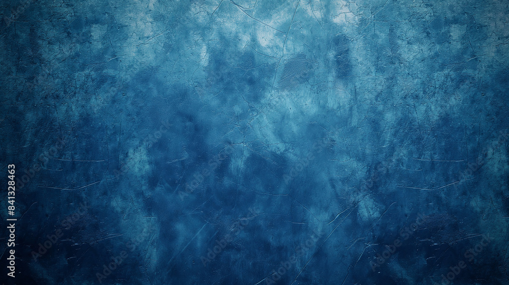 Fototapeta premium Blue textured abstract background. Generative AI
