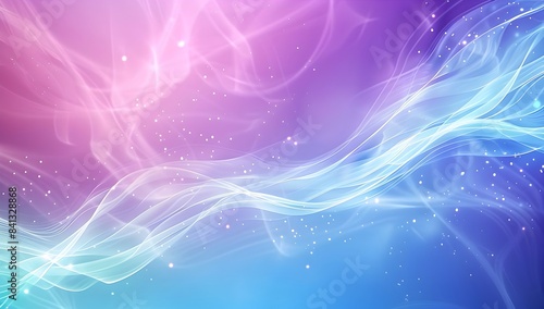 Light blue and purple background with wavy lines, light gradient background, in the style of vector illustration, simple design, high resolution, bright colors, soft lighting, detailed details, high q