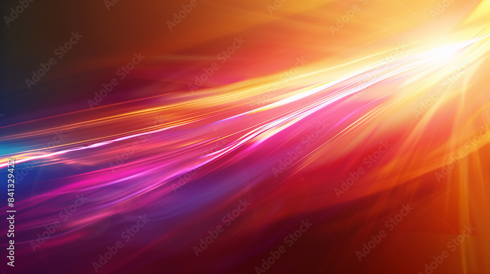 Abstract Light Trails in Vivid Colors. Generative AI Abstract Light Trails in Vivid Colors. Generative AI