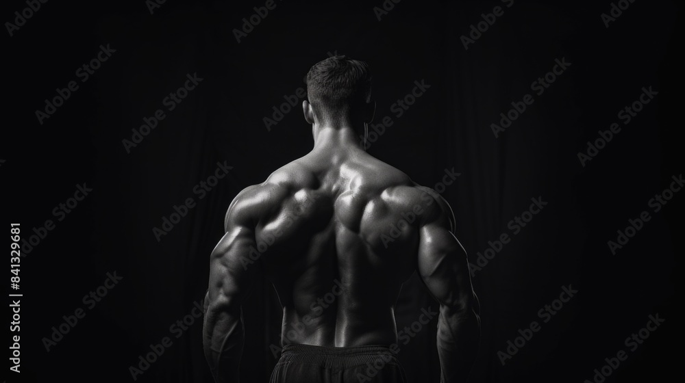 Fototapeta premium A person's profile showing their back