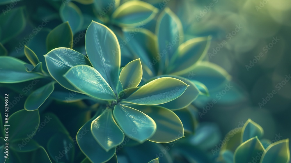 Close-up of a Jade plant's intricate foliage, its wavy form swaying to nature's calming rhythms, a serene oasis in a hectic world. Close-up of a Jade plant's intricate foliage, its wavy form swaying to nature's calming rhythms, a serene oasis in a hectic world.