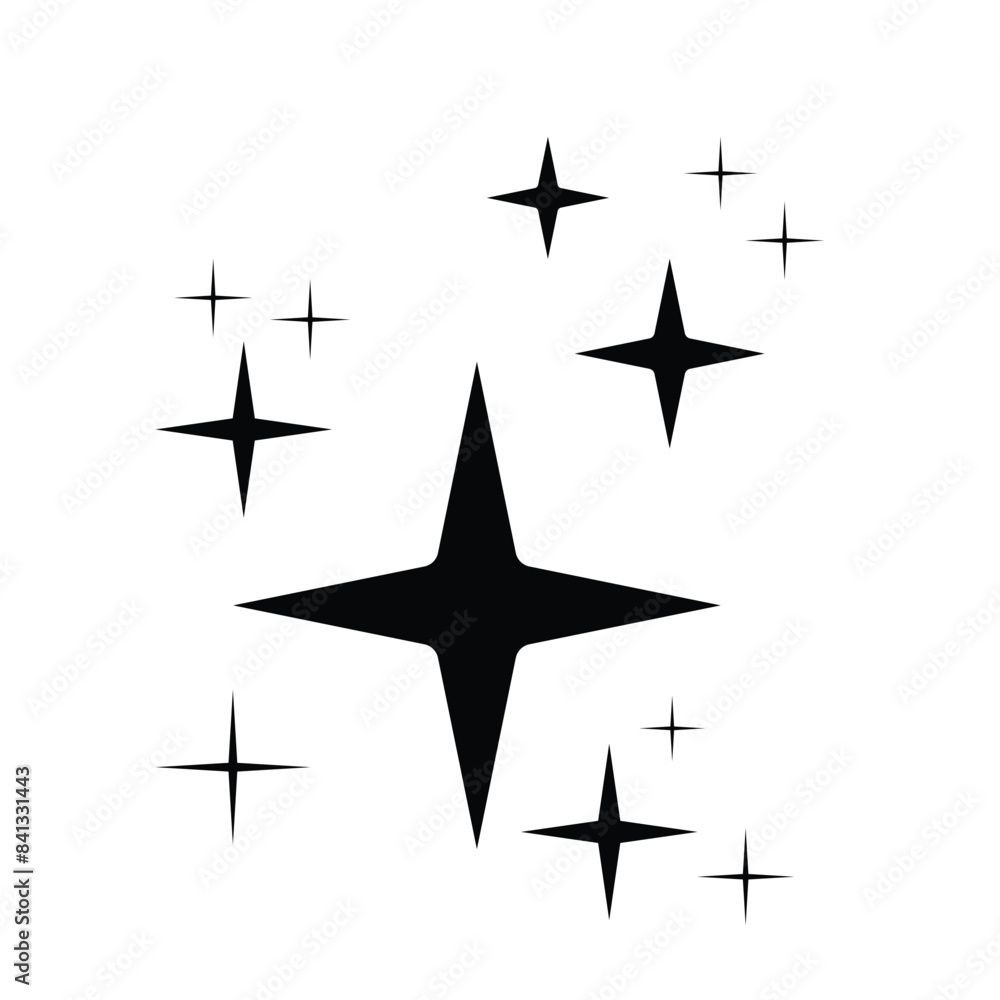 Clean star icon isolated. shine icon isolated on white background. Glitter and glamour Effect png. Shiny clip art Clean star icon isolated. shine icon isolated on white background. Glitter and glamour Effect png. Shiny clip art