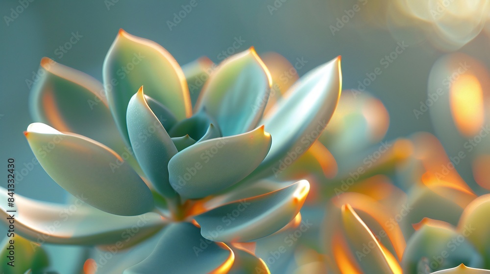 Jade Zen: Clean, calming background enhances the serene macro shot of the Jade plant. Jade Zen: Clean, calming background enhances the serene macro shot of the Jade plant.