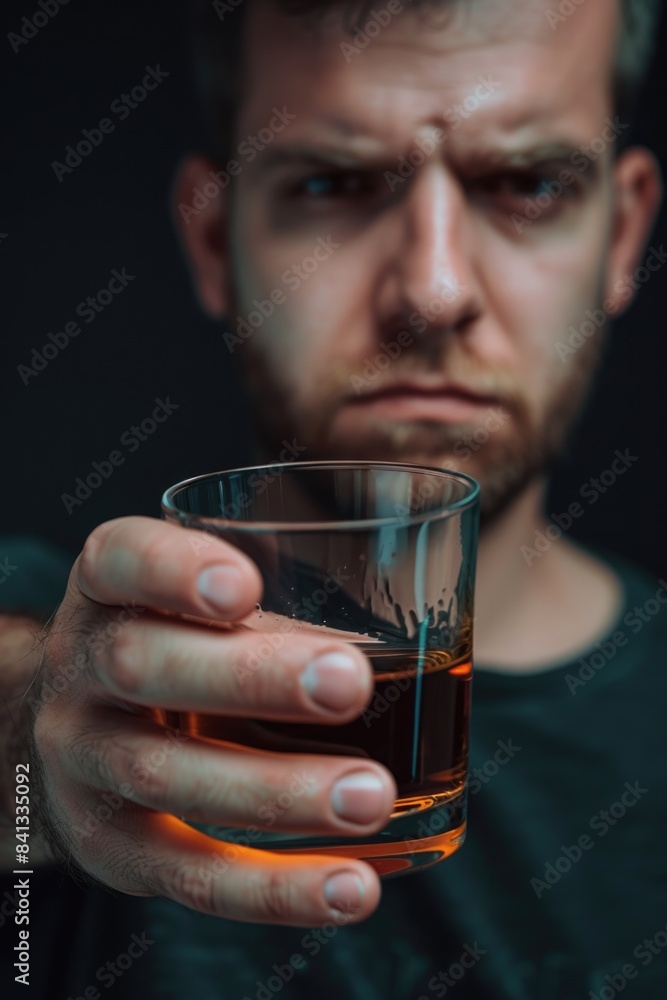 A person holds a glass of alcohol in their hand A person holds a glass of alcohol in their hand