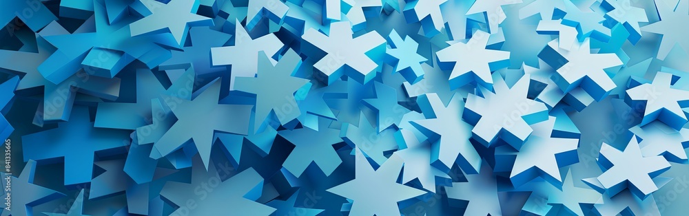 Simplified Abstract Blue Medical Crosses Simplified Abstract Blue Medical Crosses